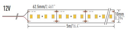 LED valonauha, 5m 12V, 11,5W/m