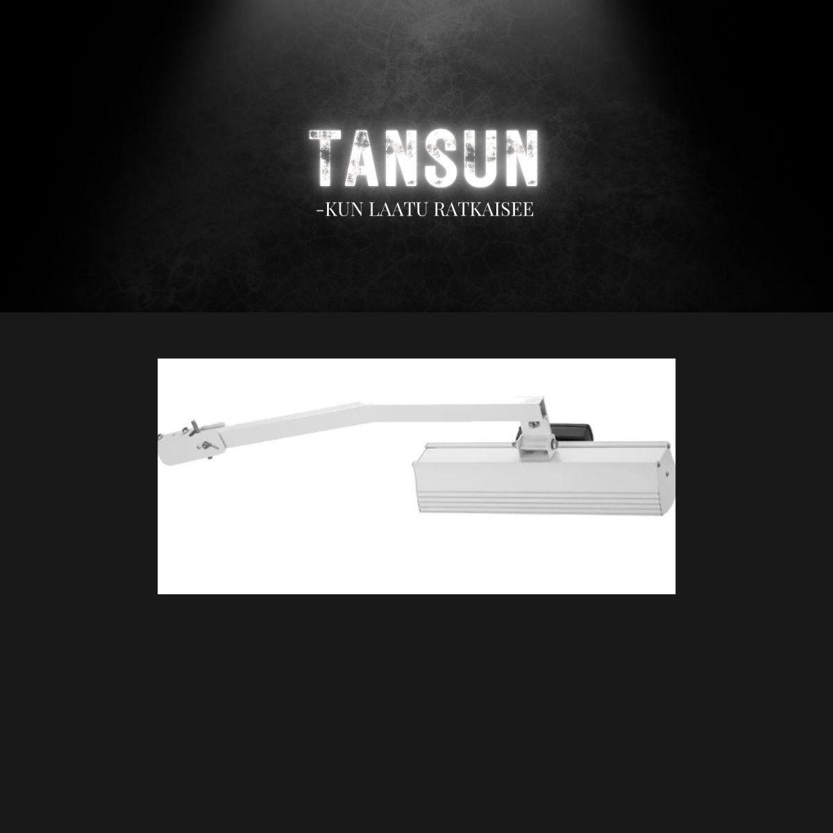 Tansun kaarikiinnike, valkoinen