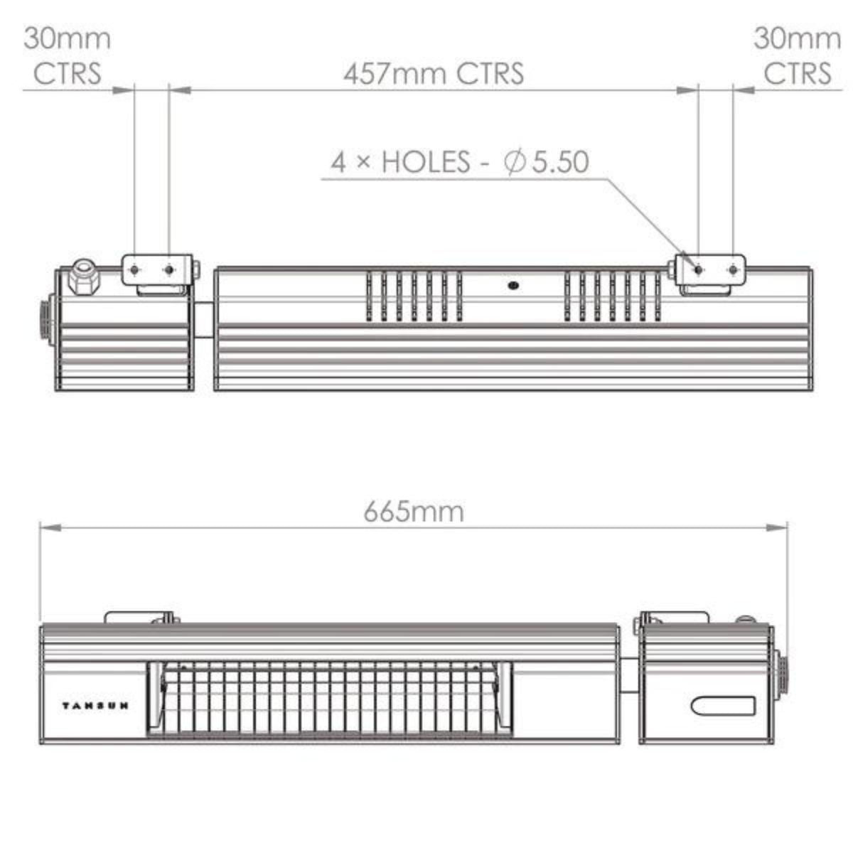 Tansun Bahama Ultra 2,0 kW kaukosäätimellä