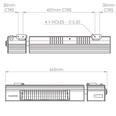Tansun Bahama Ultra 2,0 kW kaukosäätimellä